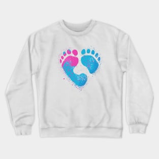 My heart just melted seeing these tiny footprints Crewneck Sweatshirt